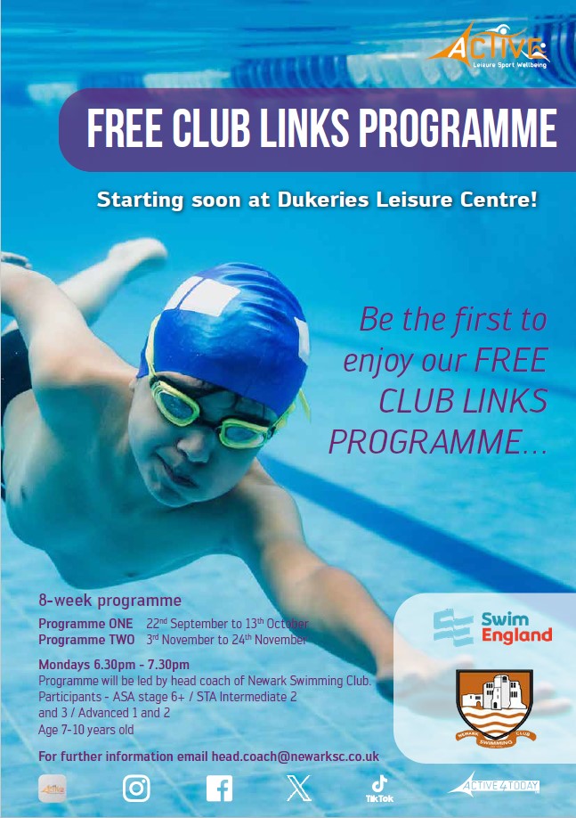 Swim Club Tryouts poster